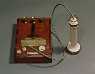 Bell-Telefon, benutzt von Königin Victoria im Osborne House, Isle of Wight, 1877-78